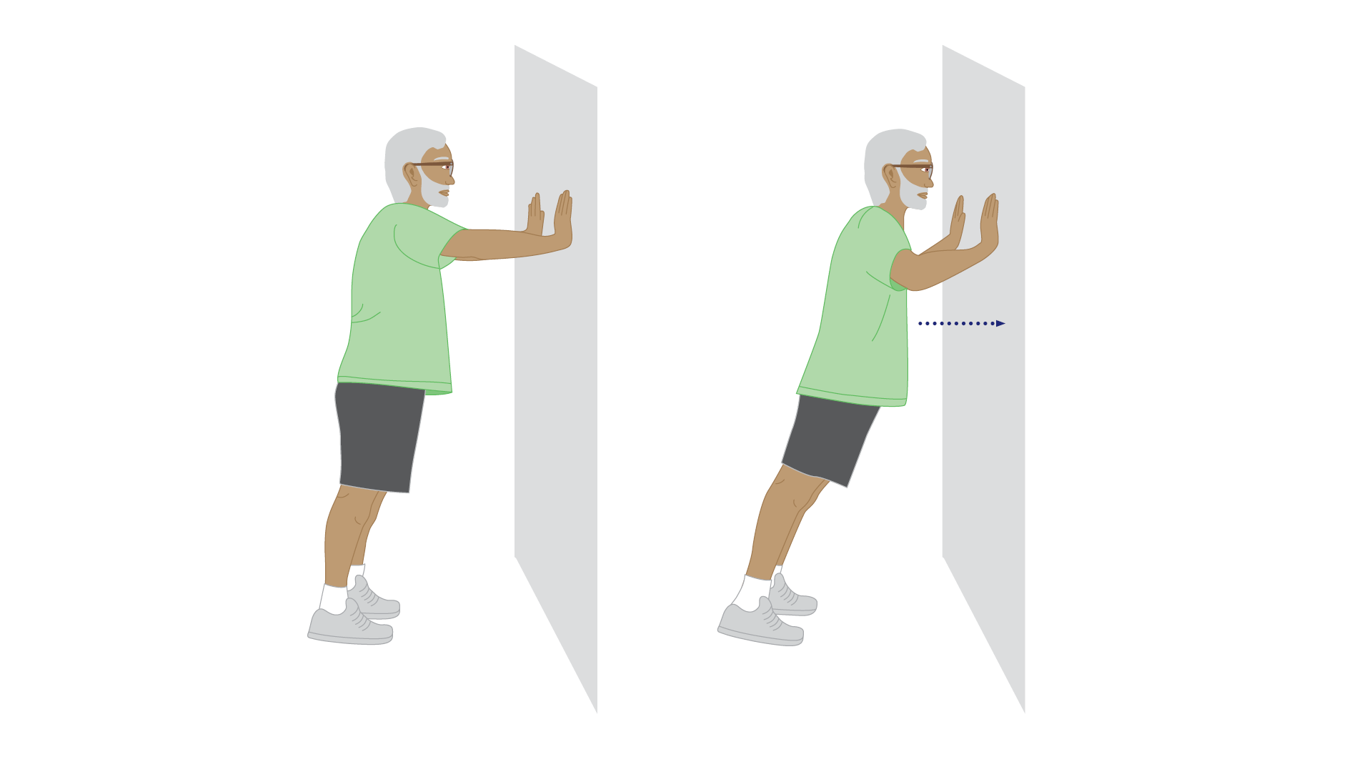 Standing push-up
